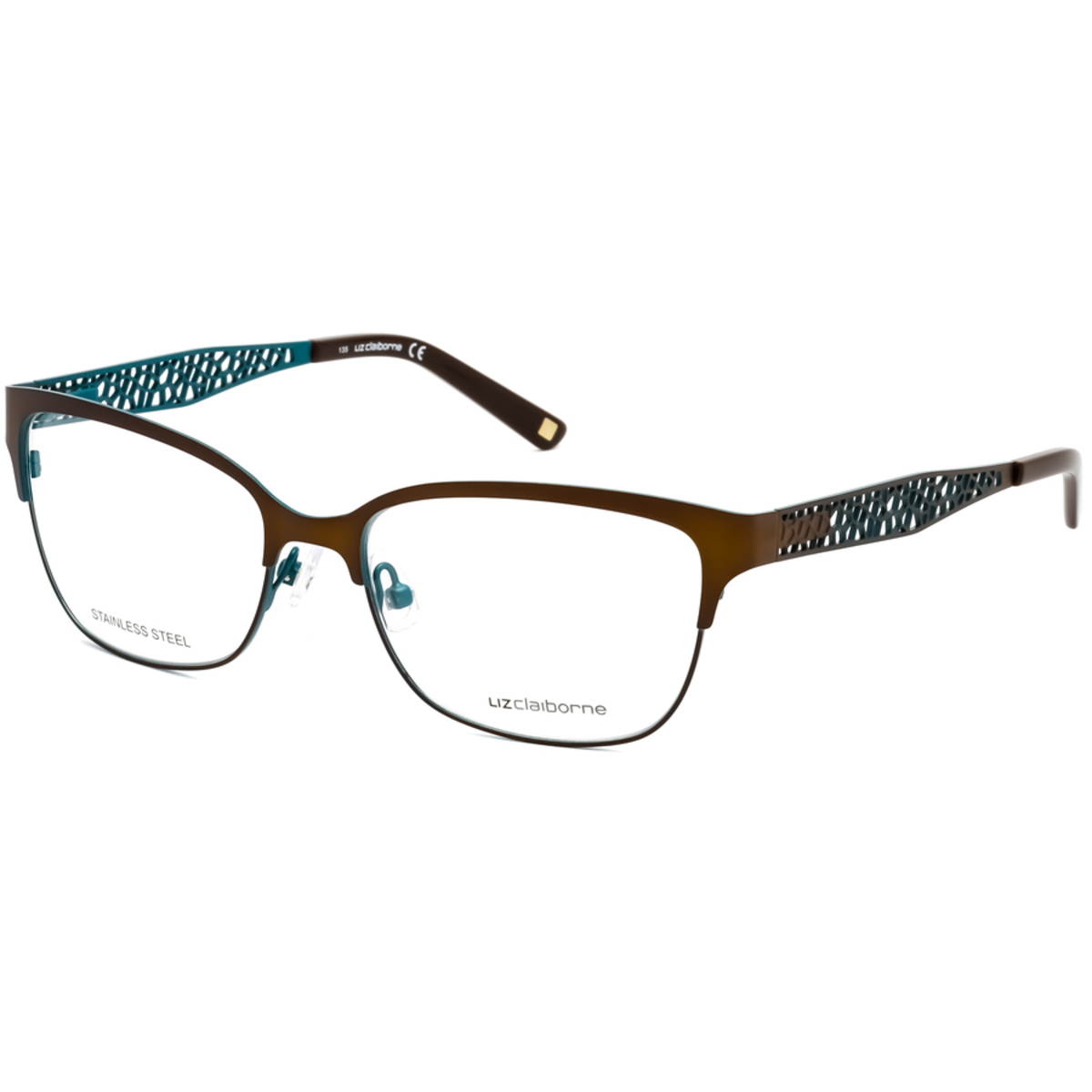 Liz Claiborne Ladies Brown Square Eyeglass Frames L6430XL70054