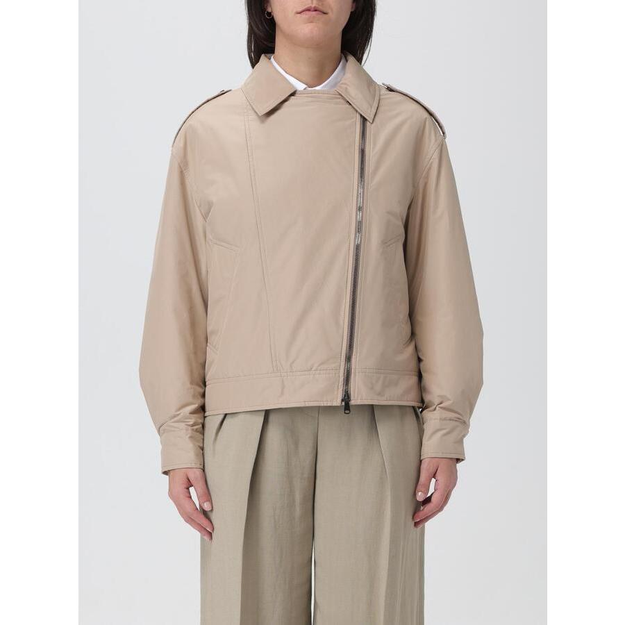 Brunello Cucinelli Women's Beige Lightweight Zip Jacket