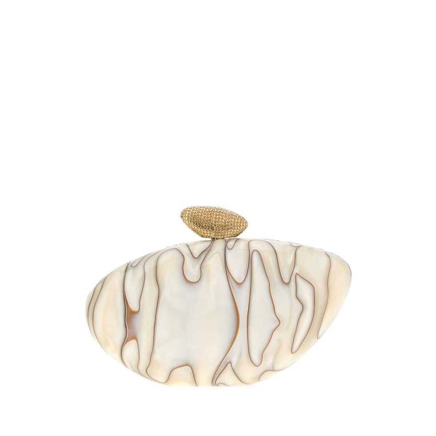 Printed Pvc Armonia Clutch Whitedune Borse A Mano