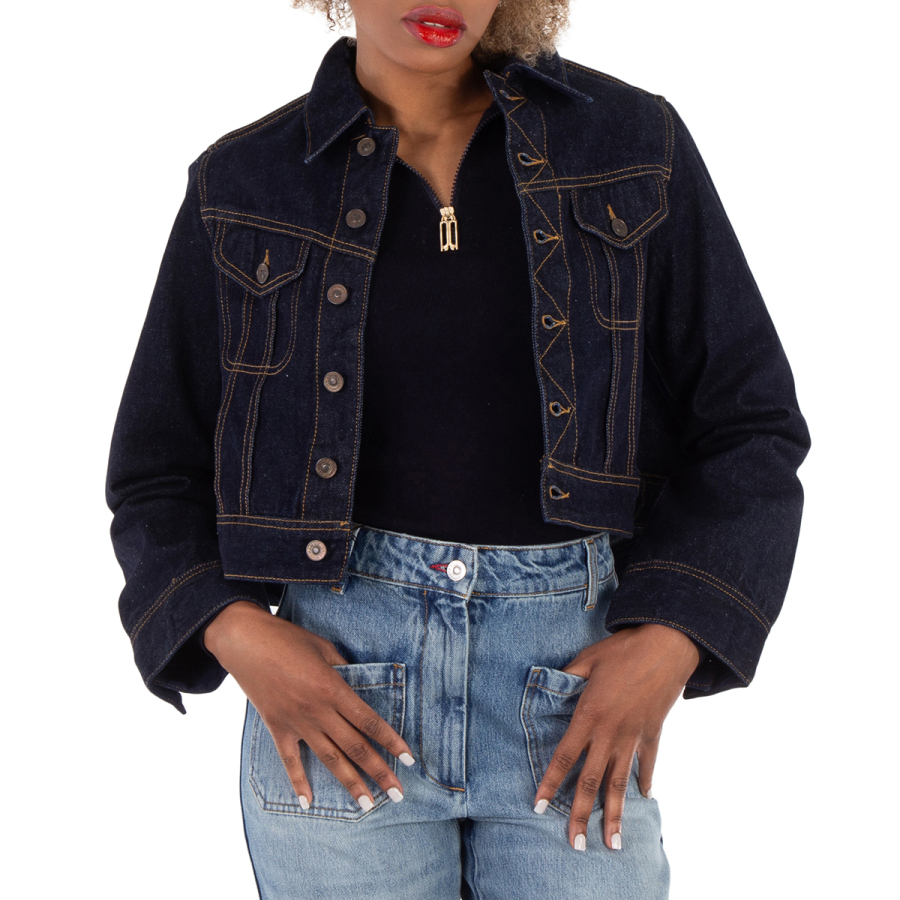 Victoria Beckham Denim Cropped Jacket