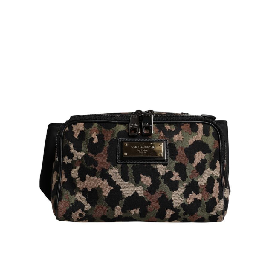 Dolce & Gabbana Leopard Jacquard Belt Bag Multicolor
