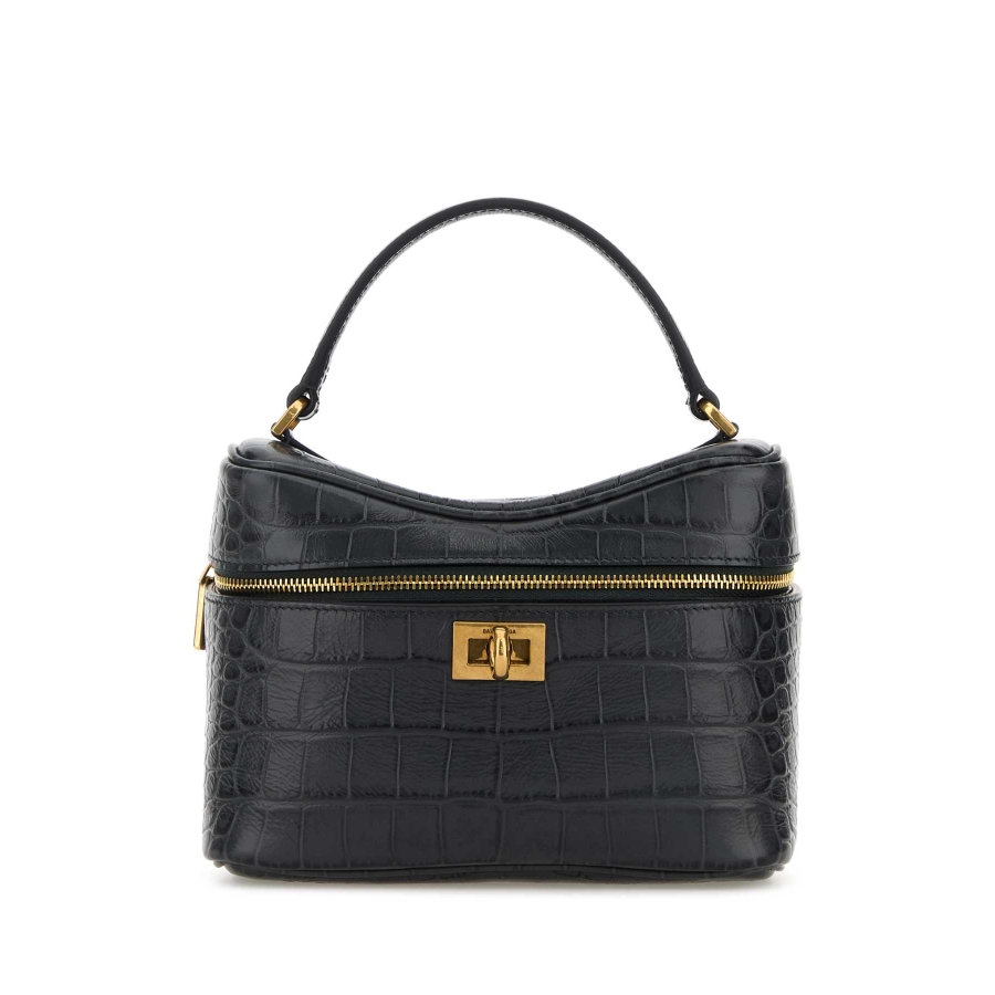 Balenciaga Denim Blue Leather Rodeo Handbag