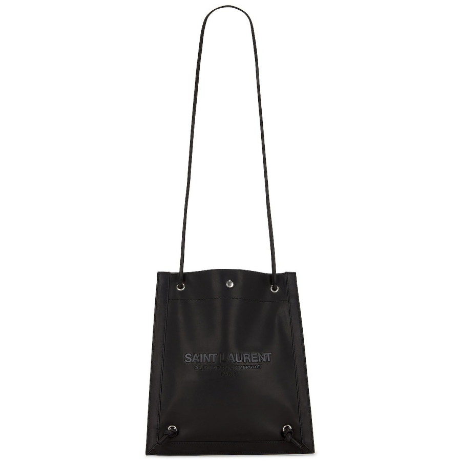 Saint Laurent Black Leather Universite Crossbody Bag