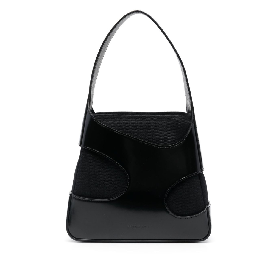 Ferragamo Cut-Out Calf Leather Shoulder Bag