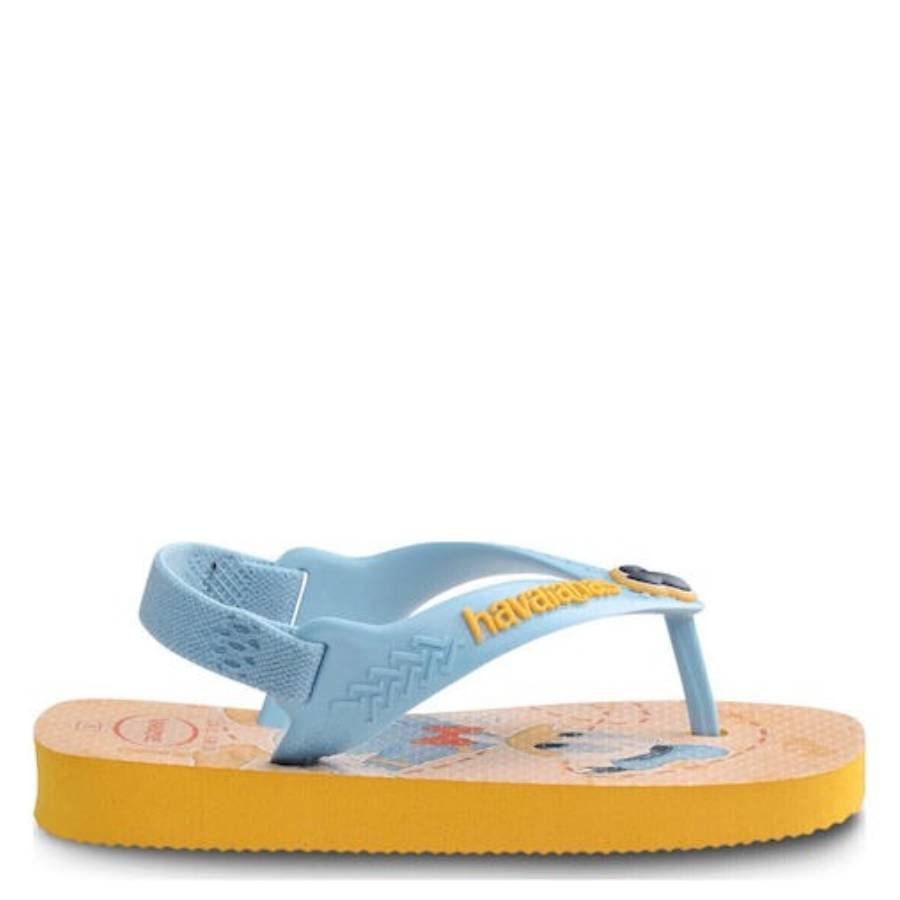 Havaianas Disney Kids Yellow Sandals, Brand Size 17/18 (4C)