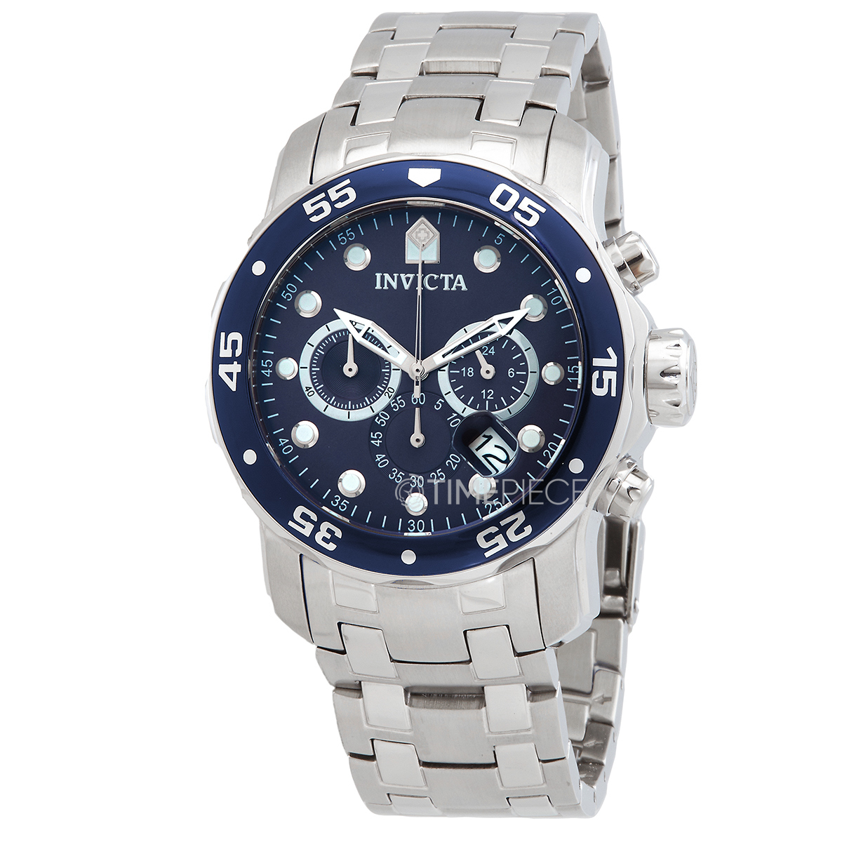 Ynkelig Hvilken en sten Invicta Pro Diver Chronograph Blue Dial Mens Watch 0070