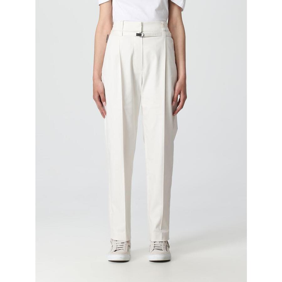 Brunello Cucinelli Wooff White Tapered Cotton Trousers