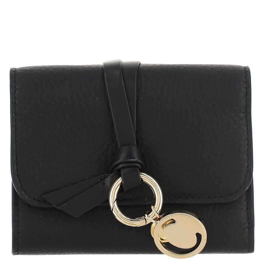 Chloe Tri-Fold Alphabet Compact Leather Wallet