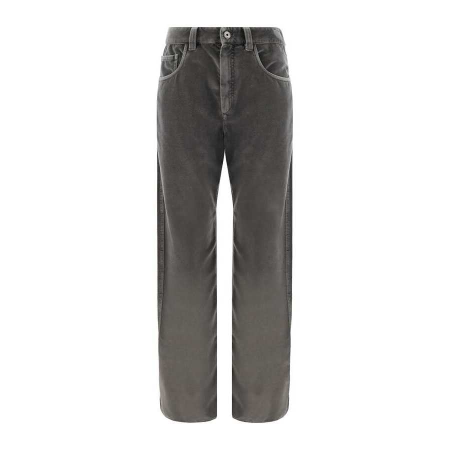 Brunello Cucinelli Wodark Grey Relaxed Trousers