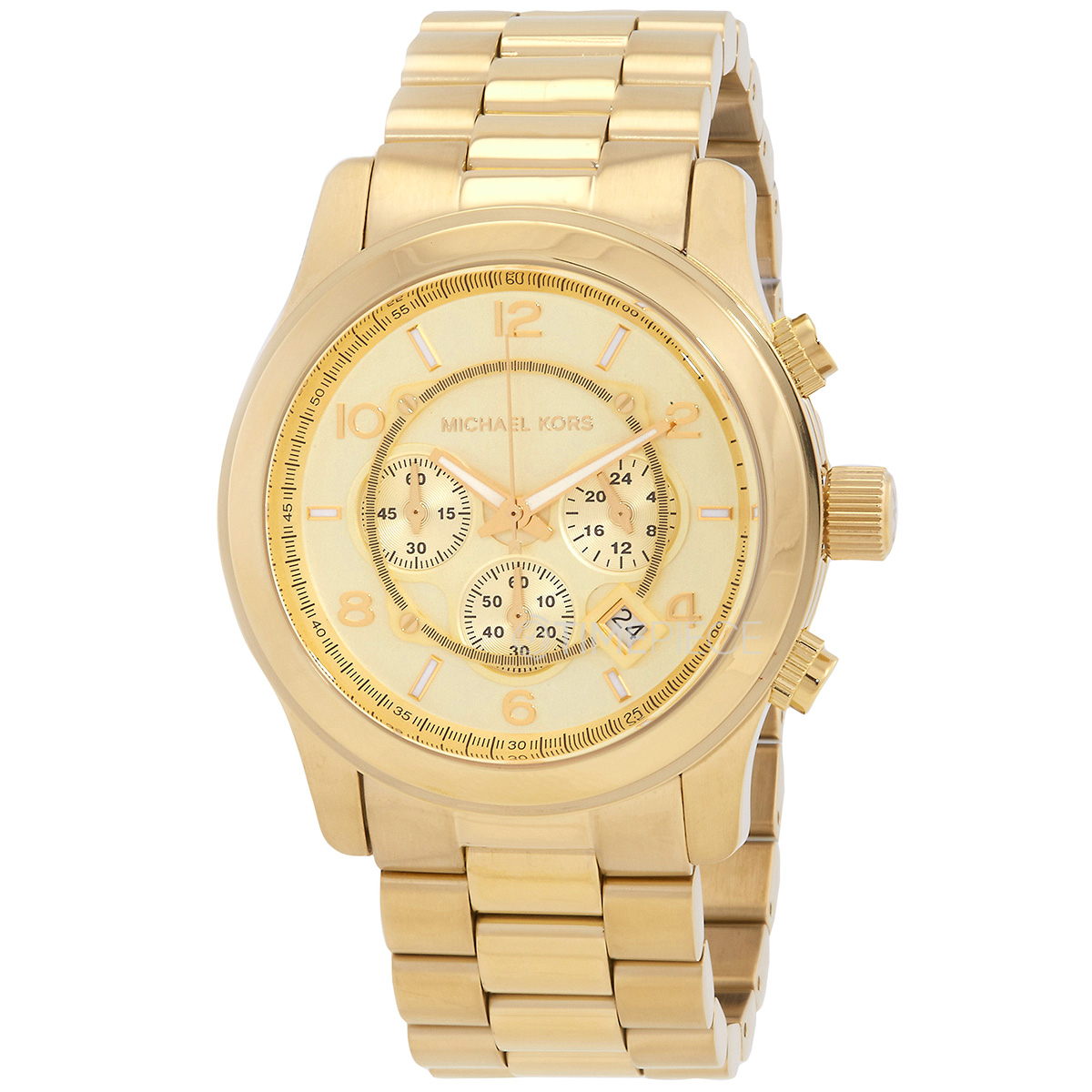 Michael Kors Runway Chronograph Quartz Gold Dial Unisex Watch MK9074