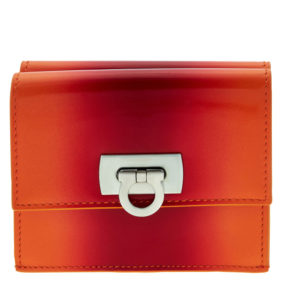 Ferragamo Gancini Buckle Leather Wallet