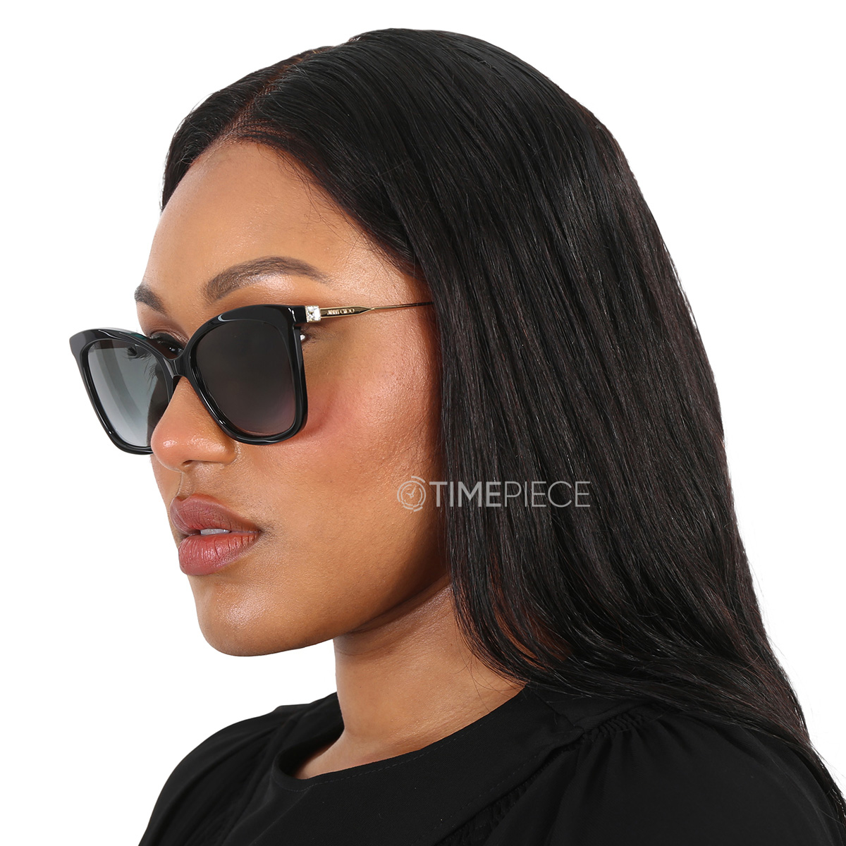 Jimmy Choo Dark Grey Gradient Butterfly Ladies Sunglasses MACI/S 0807/9O 55