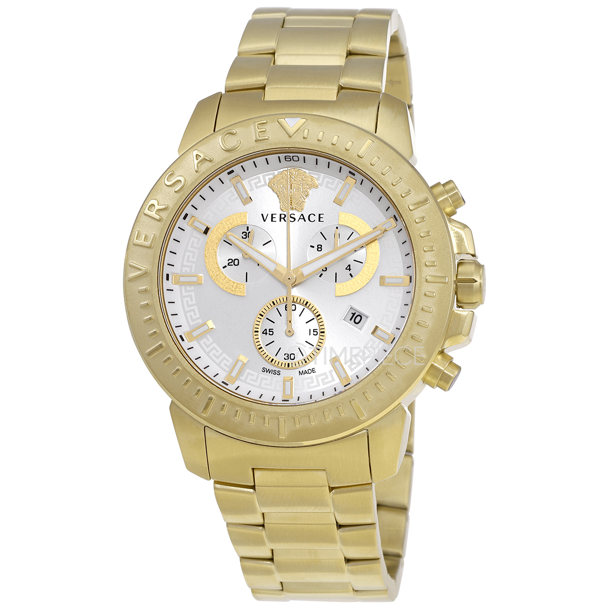 Versace Chronograph Quartz White Dial Mens Watch VE2E00521