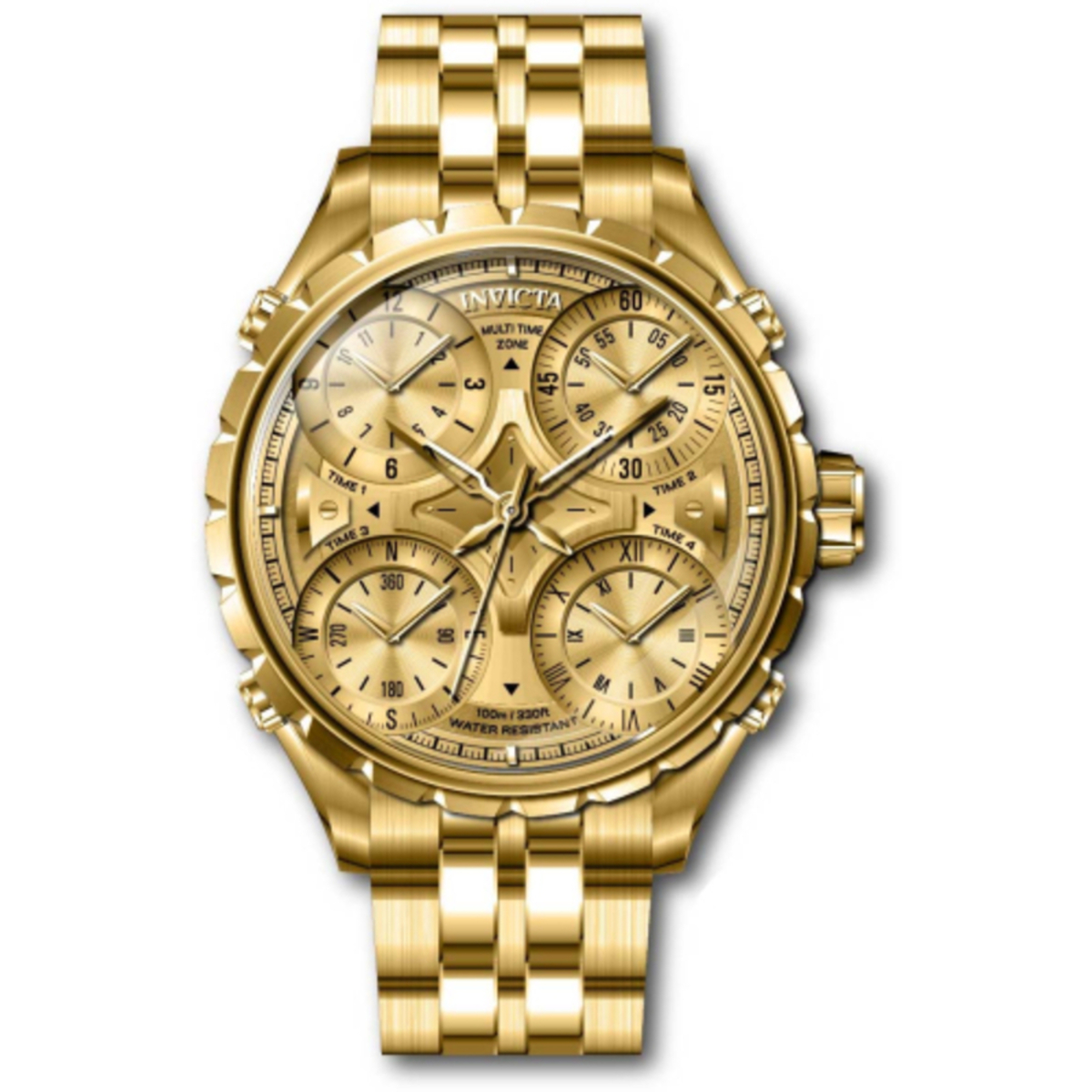 Invicta top aviator gold