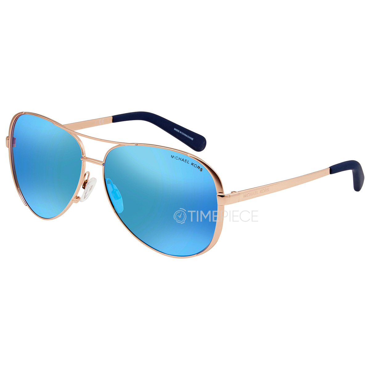 Michael Kors Chelsea Mirrored Blue Aviator Ladies Sunglasses  MK5004-100325-59