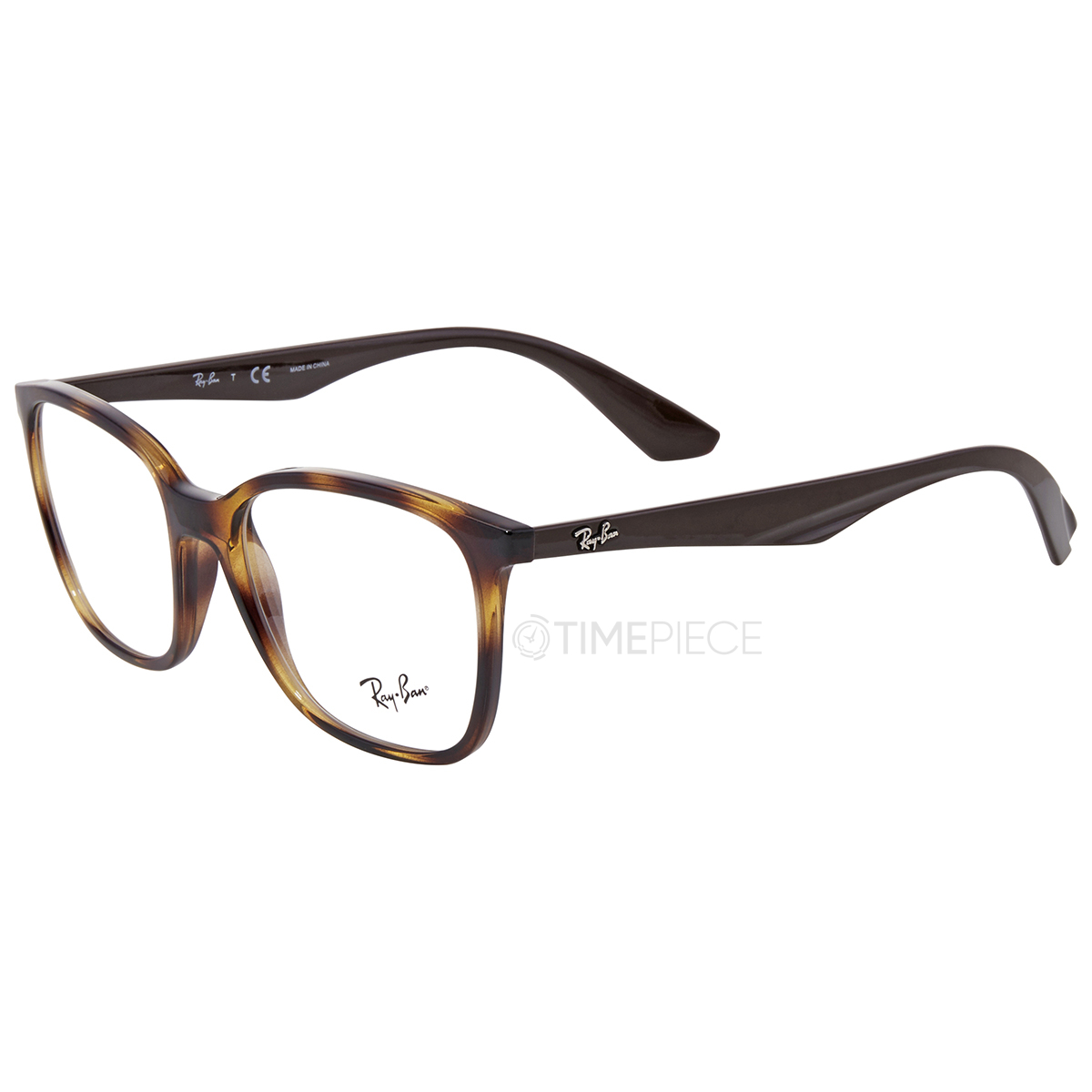 Ray Ban Demo Square Unisex Eyeglasses RX7066 5577 54