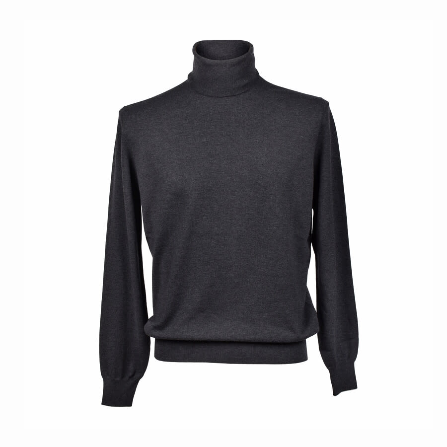 Brunello Cucinelli Men's Charcoal Turtleneck Sweater