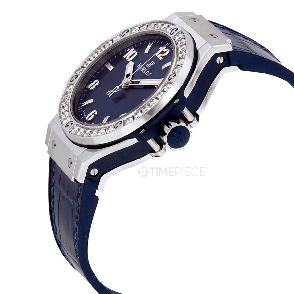 Big Bang Steel Blue Diamonds 38 mm