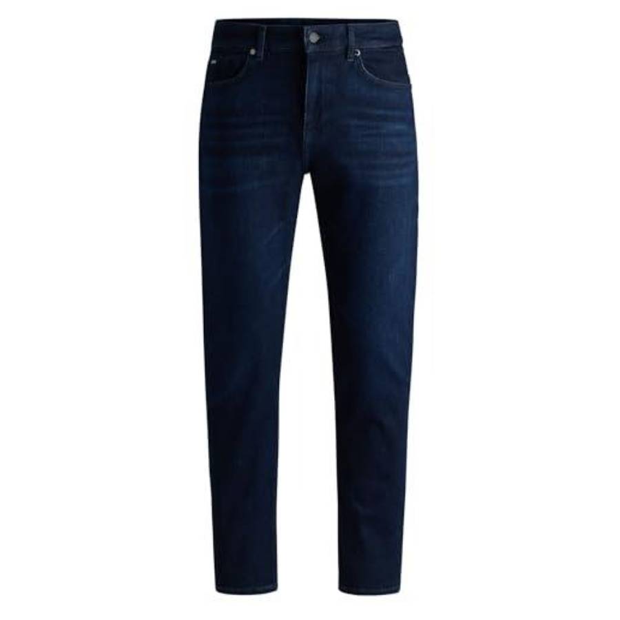 Hugo Boss Maine Regular-Fit Jeans In Dark-Blue Denim