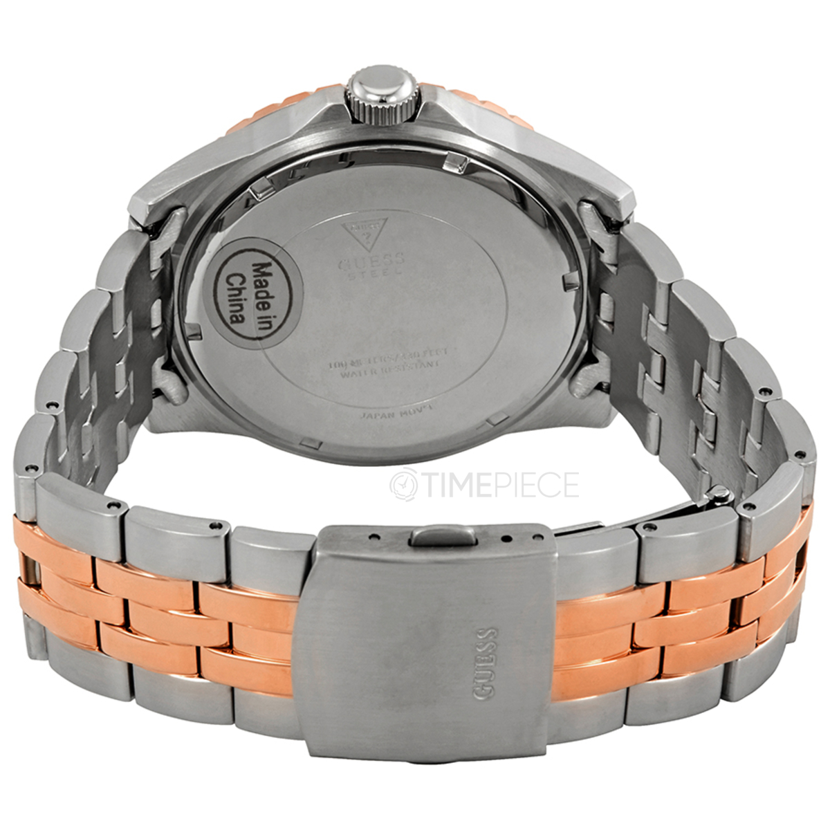 Guess odyssey men's yellow gold tone bracelet watch new arrivals
