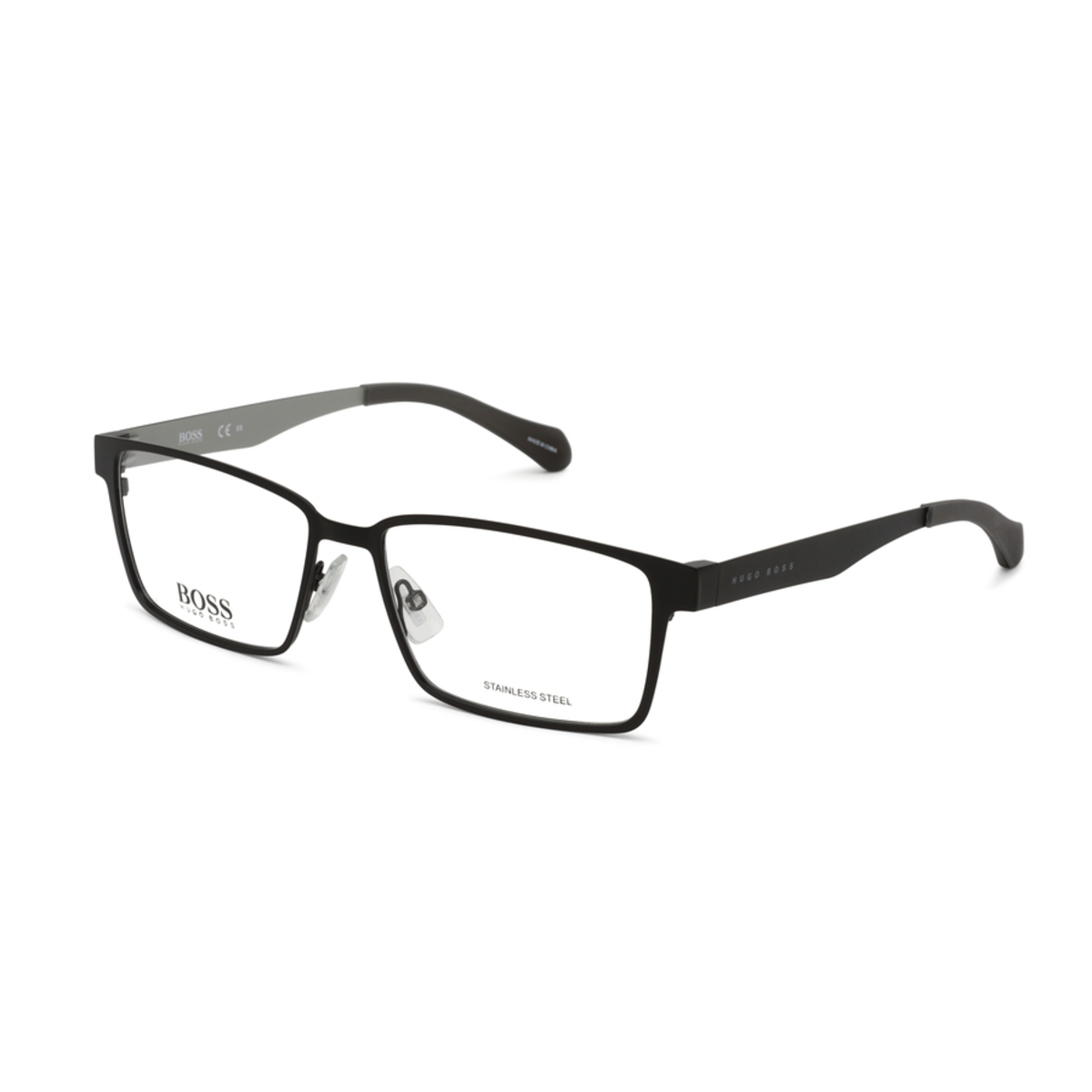 Hugo Boss Mens Black Rectangular Eyeglass Frames BOSS 1076 0003 57