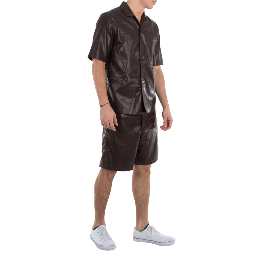 Nanushka Novan Leather Shorts