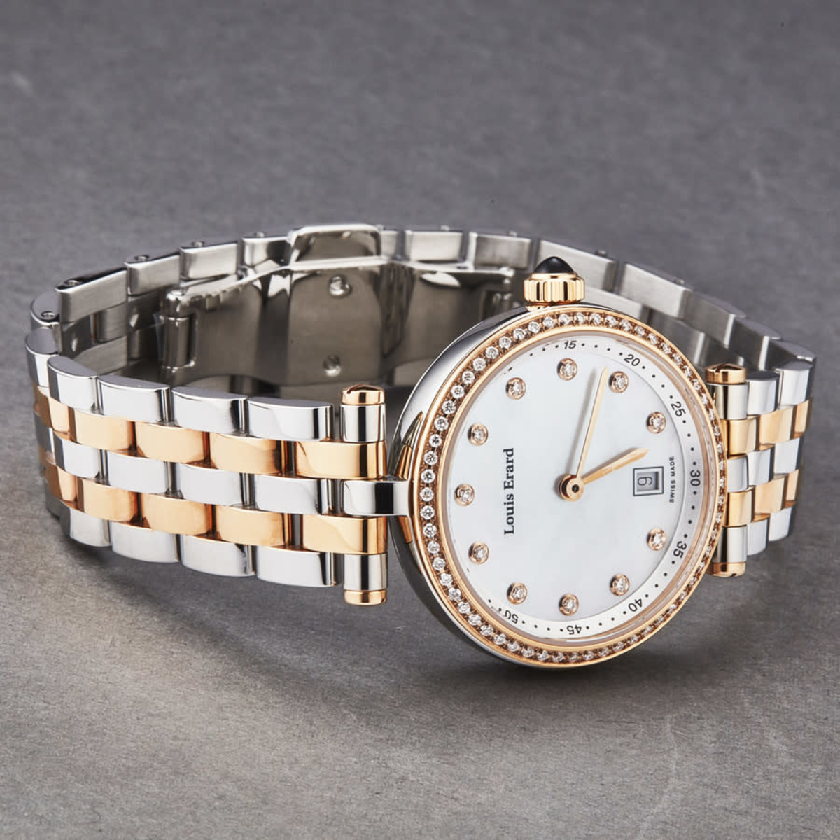 Louis Erard Romance Quartz Diamond Ladies Watch 10800SB24.BMA26