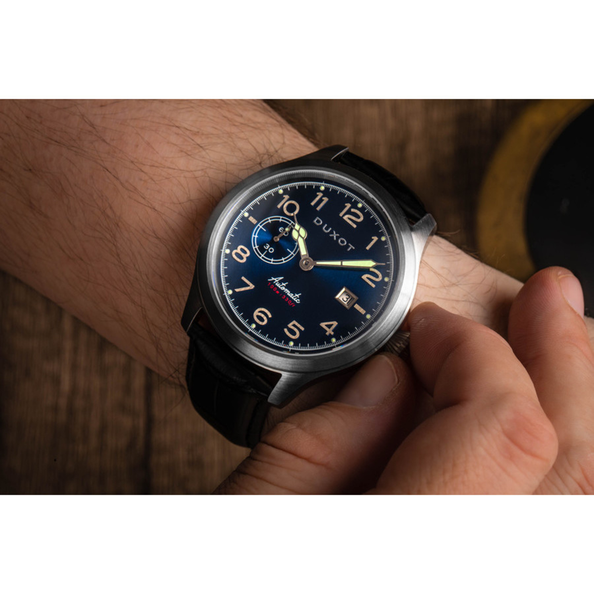 Duxot Altius Automatic Blue Dial Mens Watch DX202101