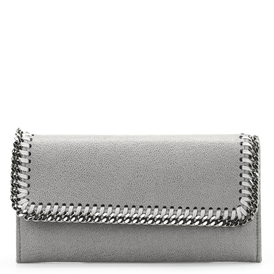 Stella Mccartney Falabella Continental Wallet- Grey
