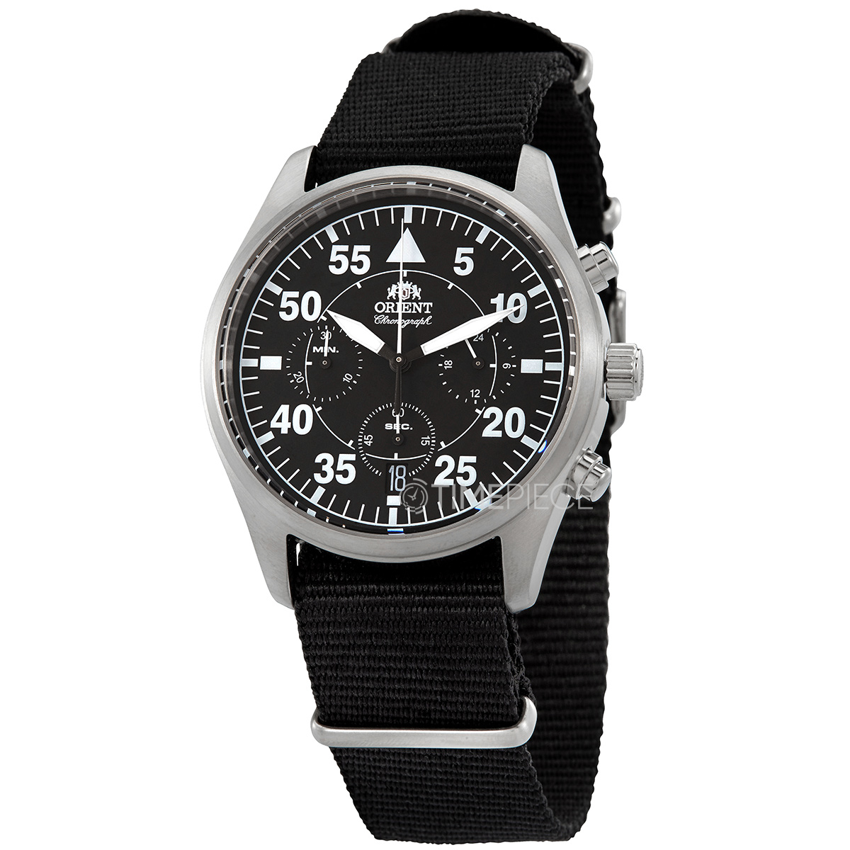 Orient Flight Chronograph Quartz Black Dial Mens Watch RAKV0502B10B