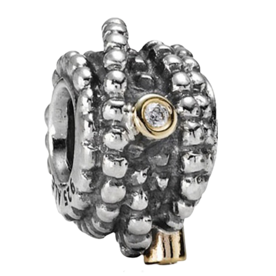 Pandora Sterling Silver with 14K Gold Entangled Beauty Bead with Diamonds - 790277D