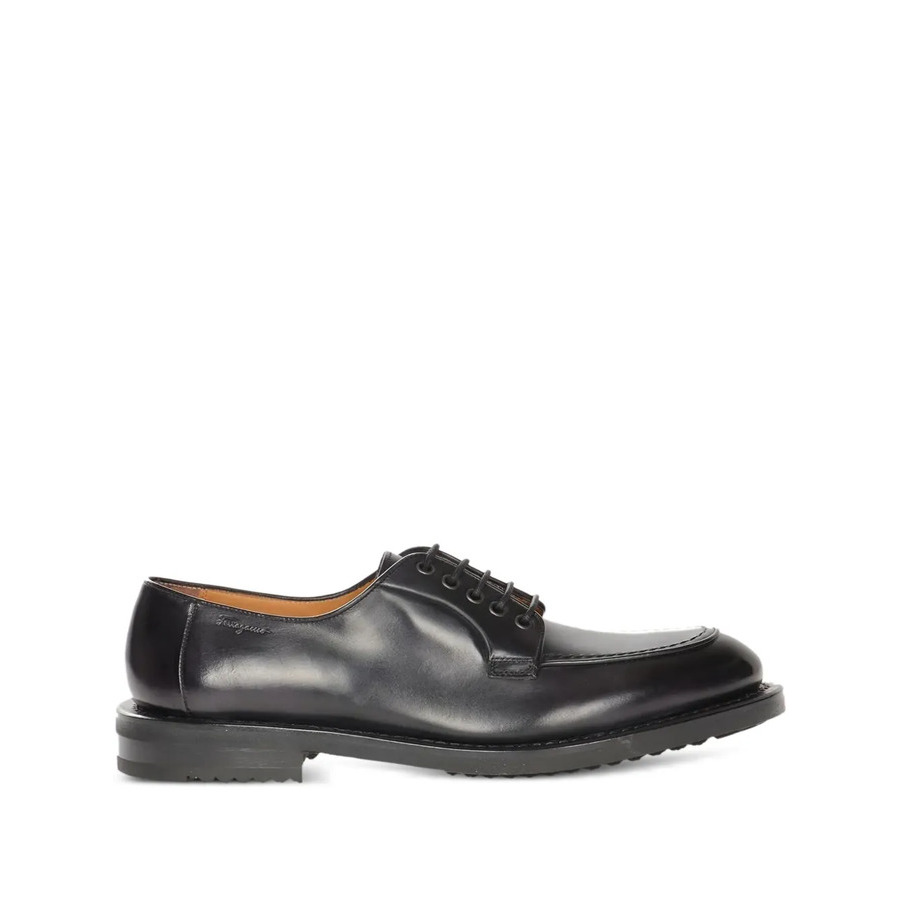 Ferragamo Mens Black Derby Oxfords & Derbys