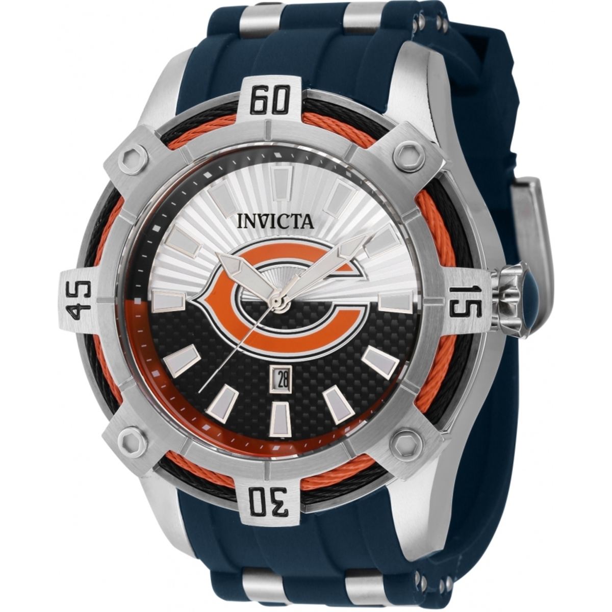 Invicta NFL Chicago Bears Quartz Blue Dial Mens Watch 42065