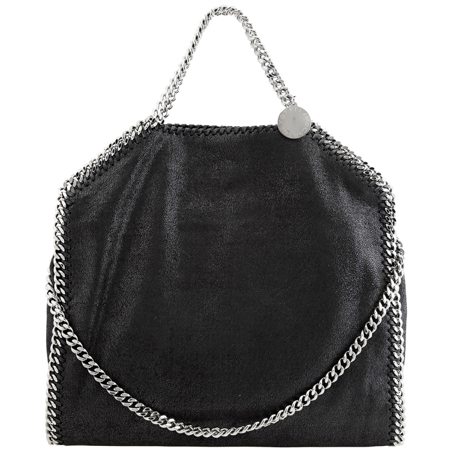 Stella McCartney Falabella Fold Over Black Ladies Tote