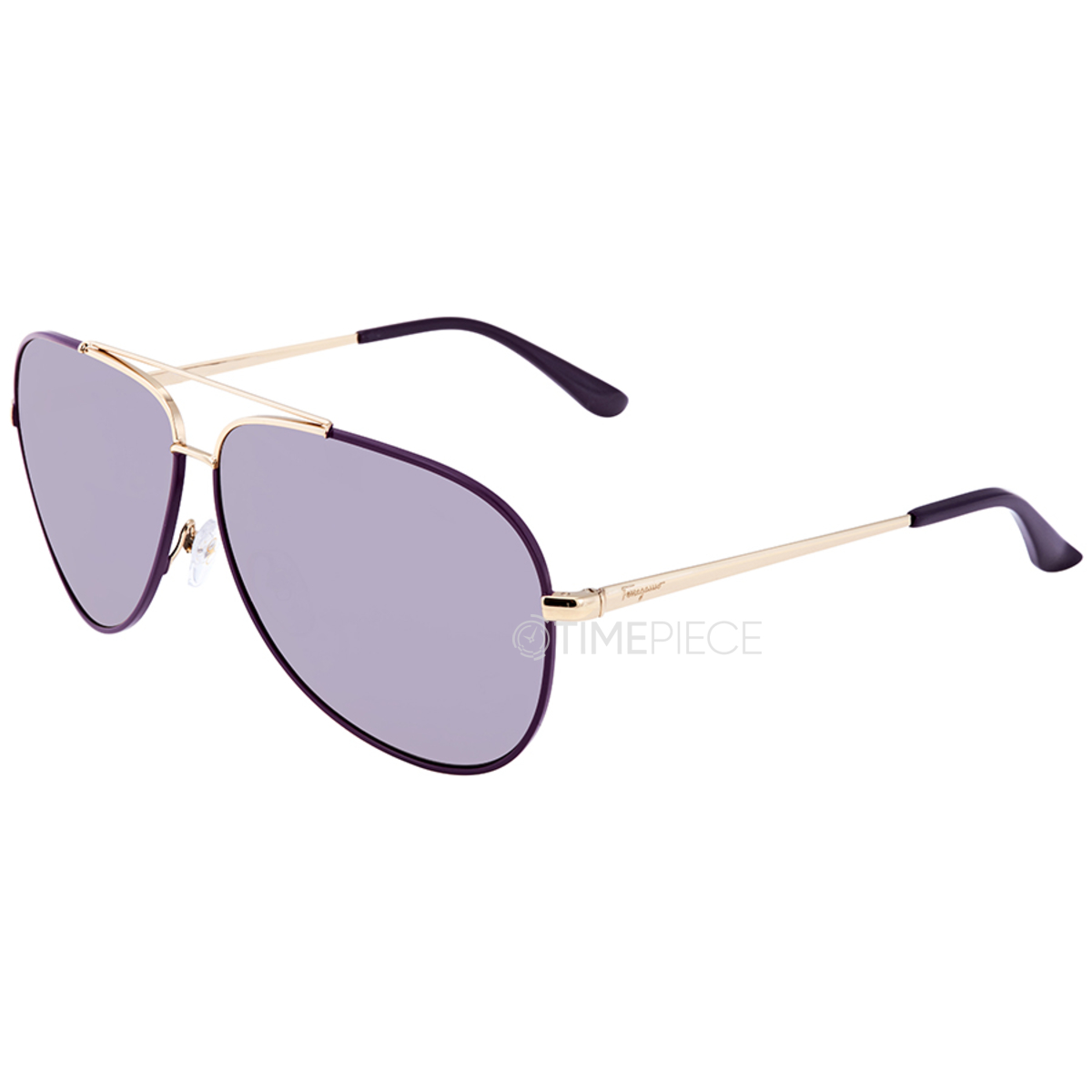 Aviator Sunglasses - Silver Frame / Purple Tint Lens – Sunnytop Shop