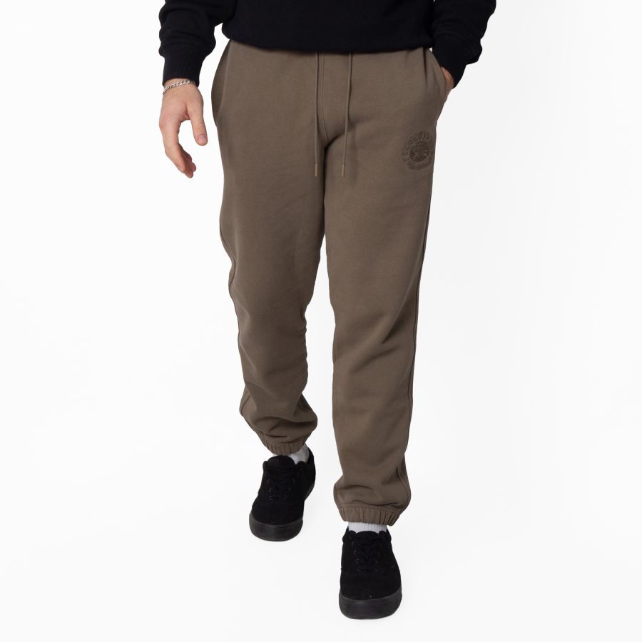 Burberry Logo Embroidered Cotton Trousers