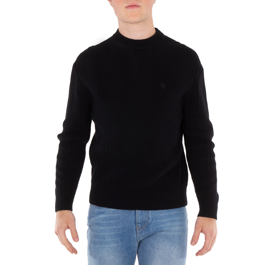 Calvin Klein Relaxed Ribbed Cotton Jumper