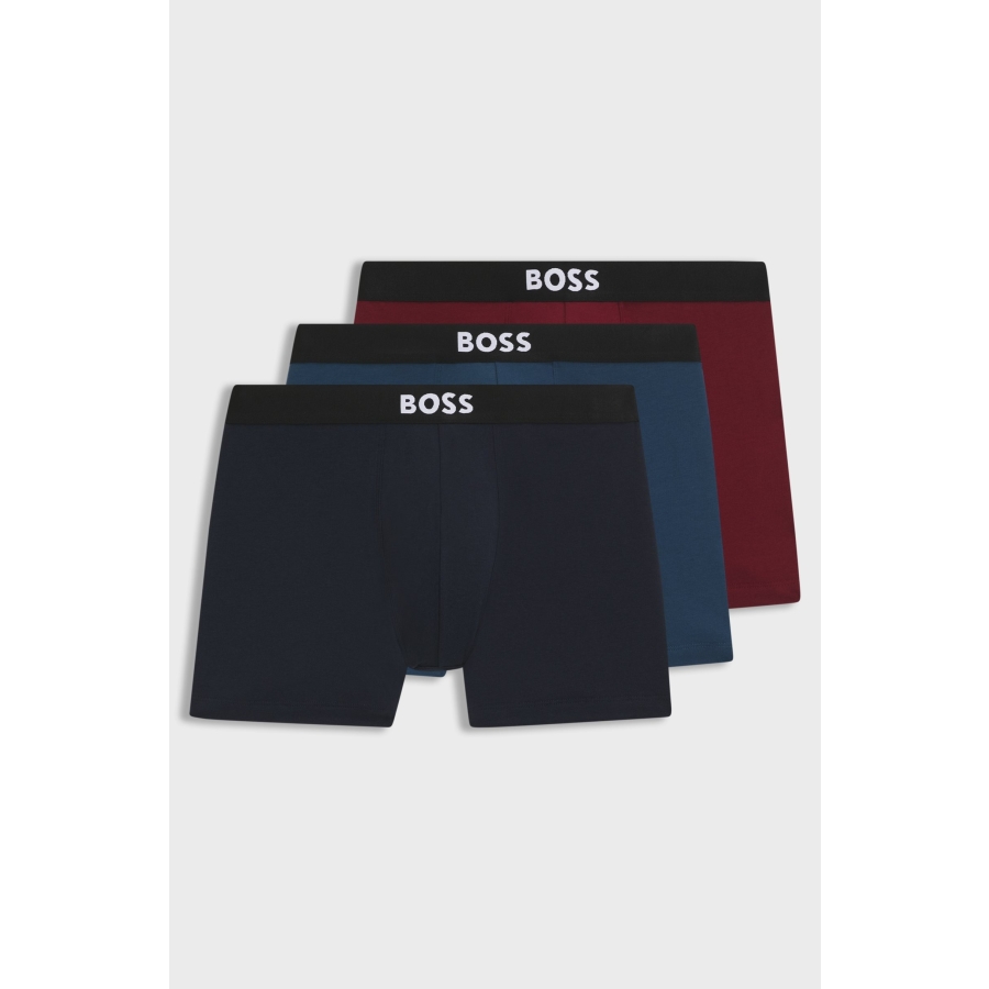 Hugo Boss Three-Pack Of Logo-Waistband Boxer Briefs