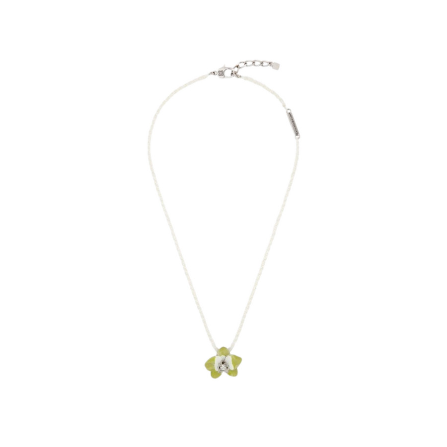 Givenchy Flower Orchid Lime Short Necklace_Lime