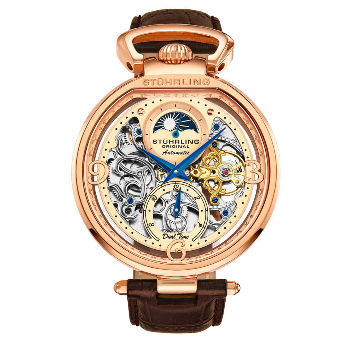 Stuhrling Original Legacy Automatic Rose Gold Dial Mens Watch M16752