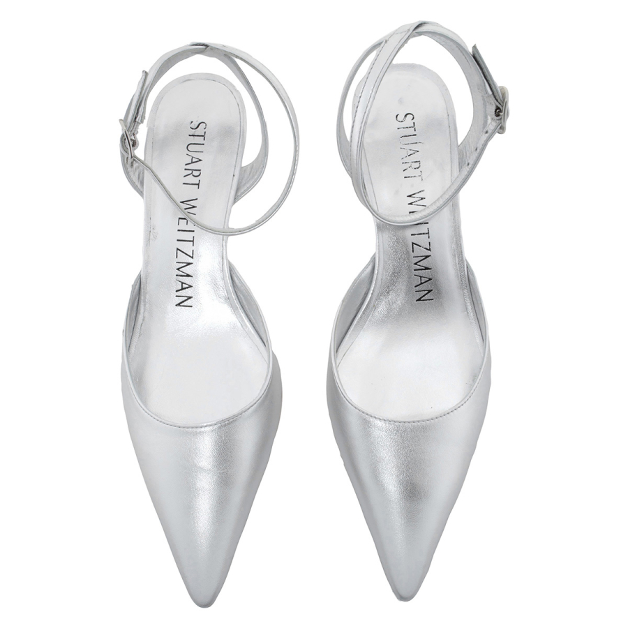 Stuart Weitzman Barelythere 50 Kitten Heel Pumps, Brand Size 35 ( US Size 4.5 )