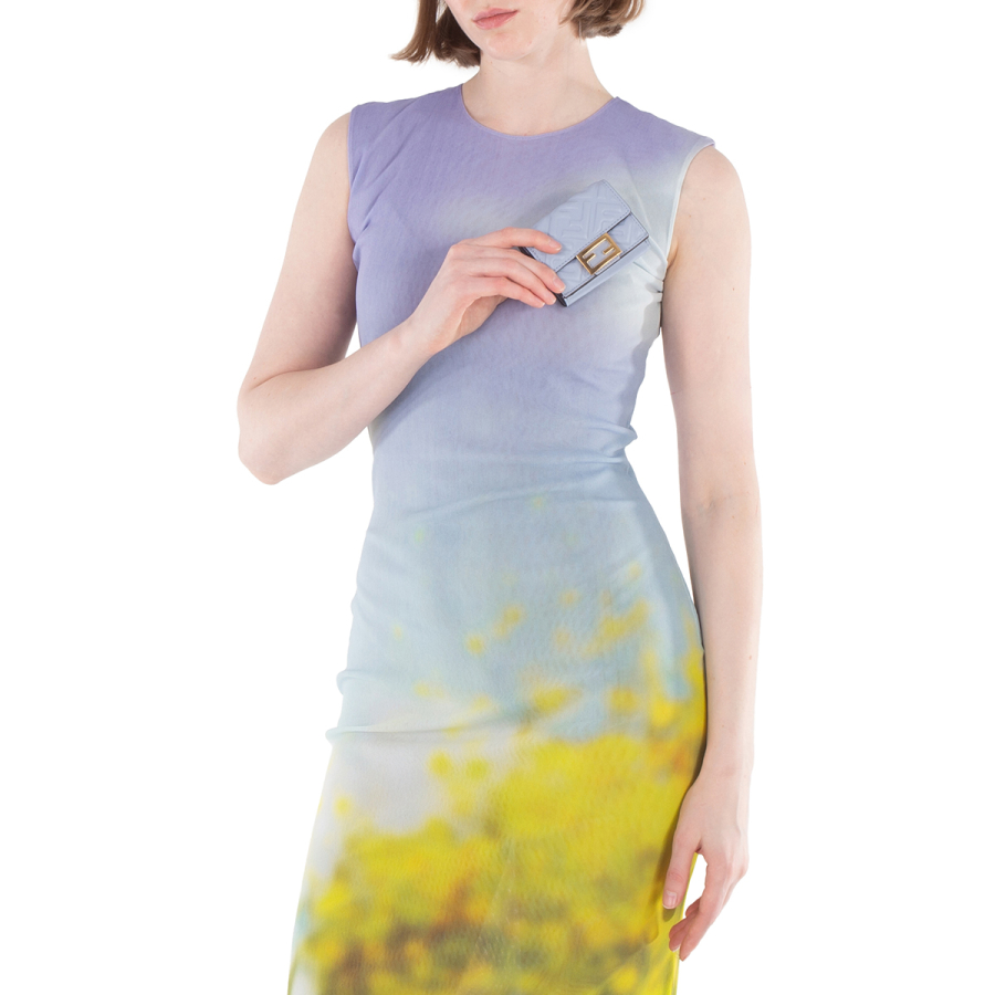 Fendi Tri-Fold Baguette Micro Wallet