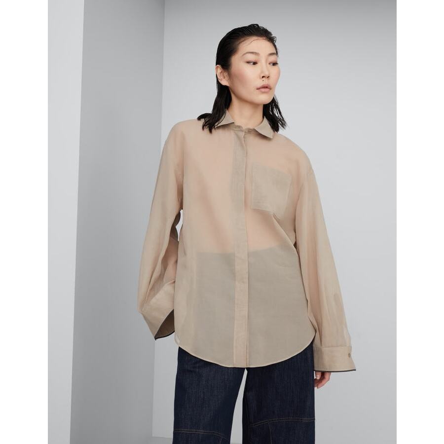 Brunello Cucinelli Light Beige Oversized Shirt