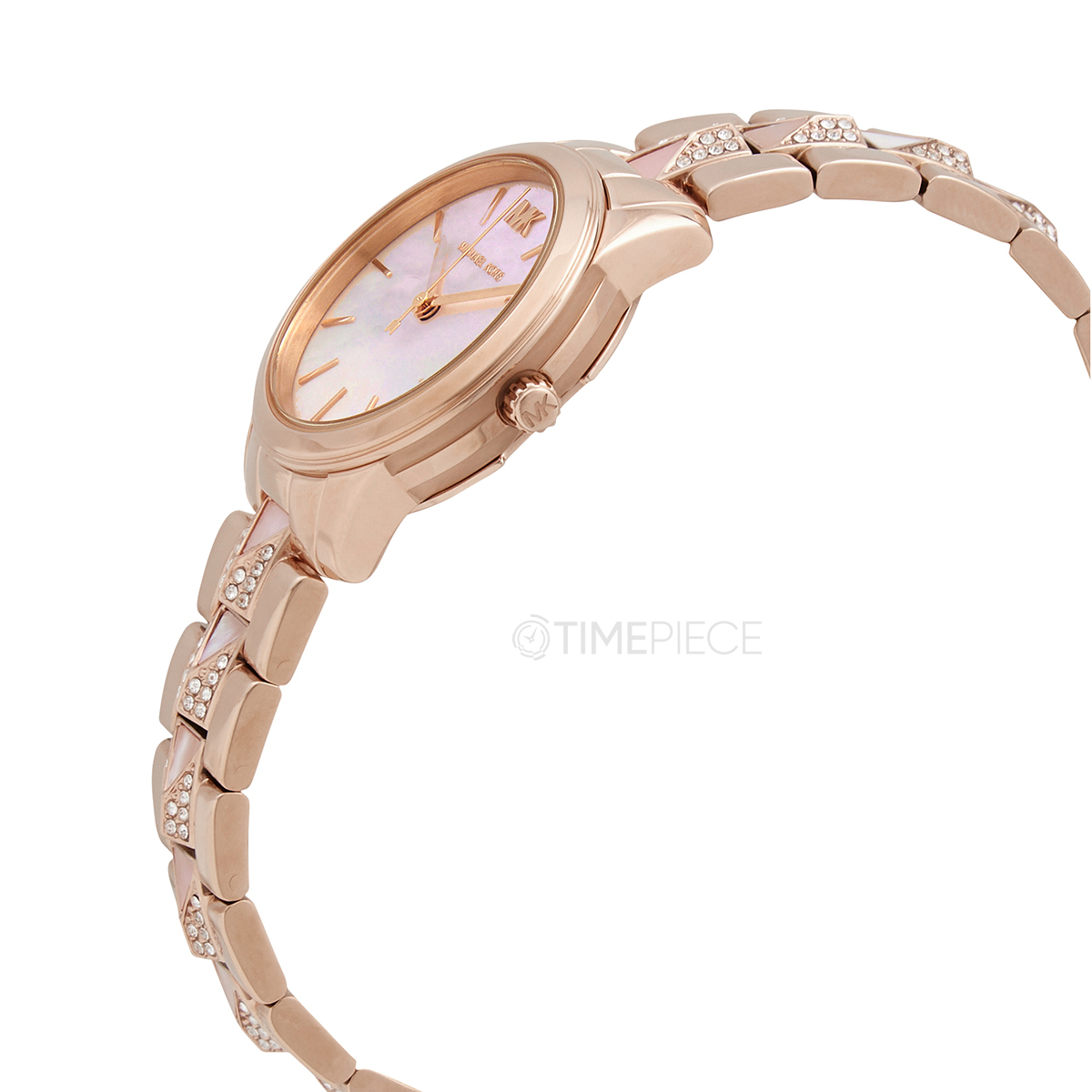 Michael Kors Runway Mercer Quartz Pink Mother of Pearl Dial Ladies