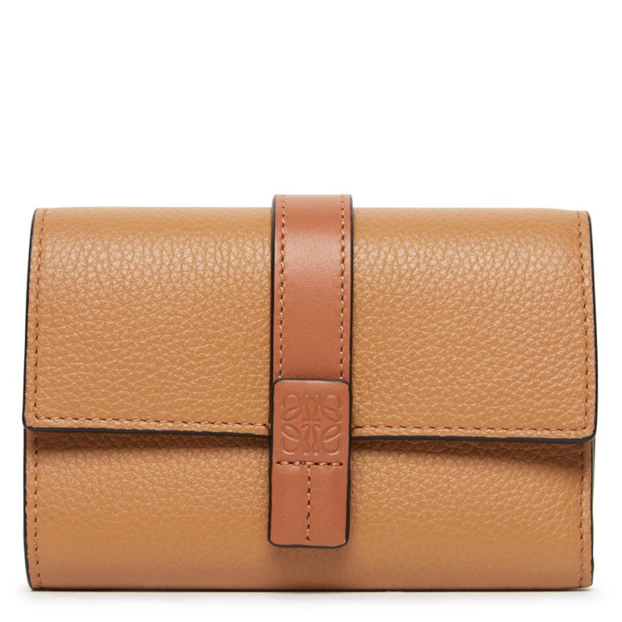 Loewe Small Vertical Wallet In Soft Grained Calfskin
