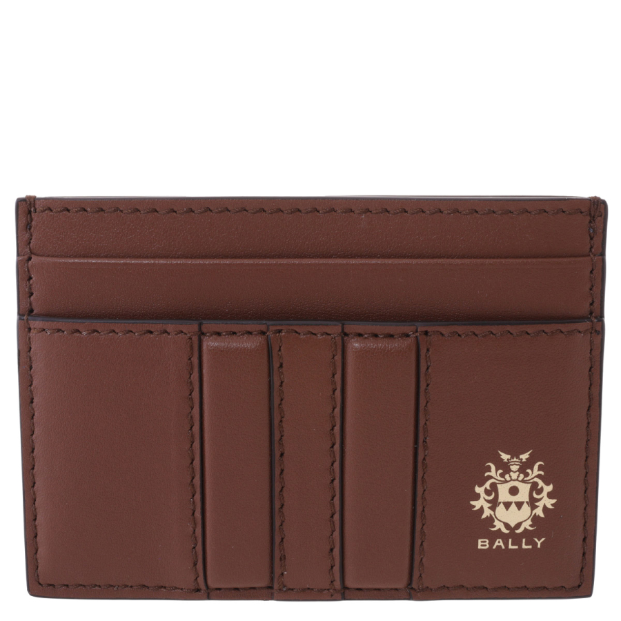 Bally Embossed Logo Leather Card Case