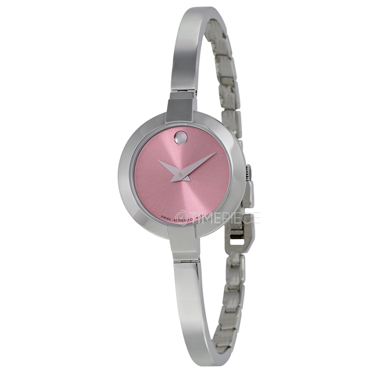 Movado Bela Museum Pink Dial Silver Steel Strap Watch For Women - 0606596 main image 0