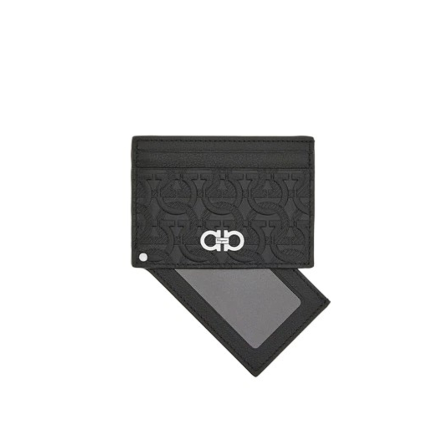 Ferragamo Gancini Embossed Credit Card Holder