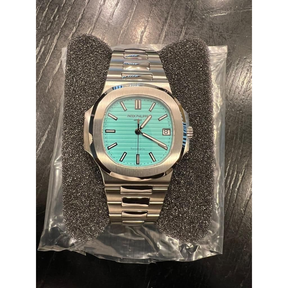 Patek Philippe Nautilus Tiffany & Co. Automatic Blue Dial Mens Watch 5711/1A018