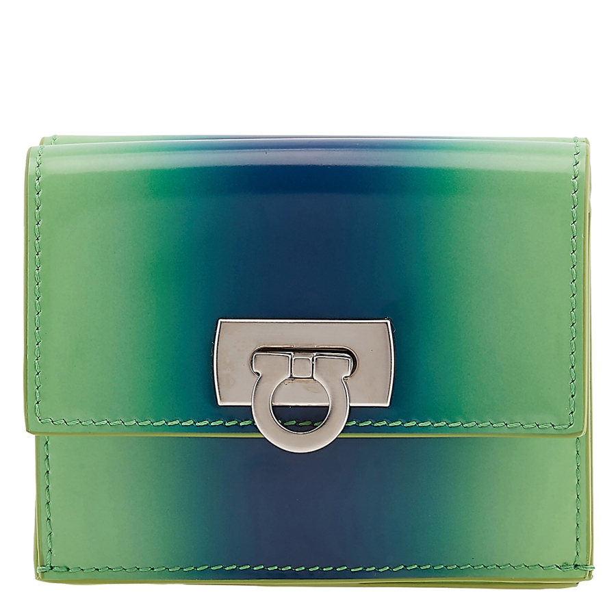 Ferragamo Gancini Clasp Wanda Compact Wallet